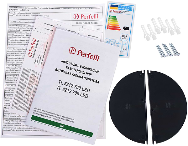 Фото - Витяжка вбудована Perfelli TL 6212 Full BL 700 LED