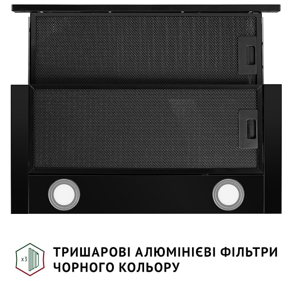 Фото - Витяжка вбудована Perfelli TL 6622 Full BL 1000 LED