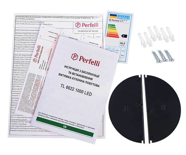 Фото - Витяжка вбудована Perfelli TL 6622 Full BL 1000 LED
