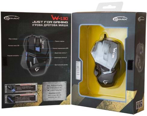 Фото - Мышь проводная игровая Gemix W-130