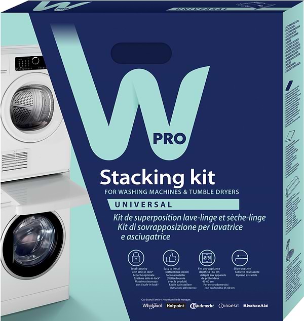 Фото - Комплект кріплень для установки в колону Whirlpool Shelf Stacking Kit (484000008436)