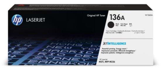 Картридж для лазерных принтеров/МФУ HP 136A LJ M211/M212/M236 Black 1150стр (W1360A) - Фото 1