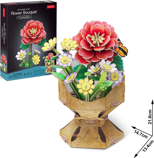Фото - 3D пазлы Cubic Fun Букет цветов "Камелия" (W3302h)
