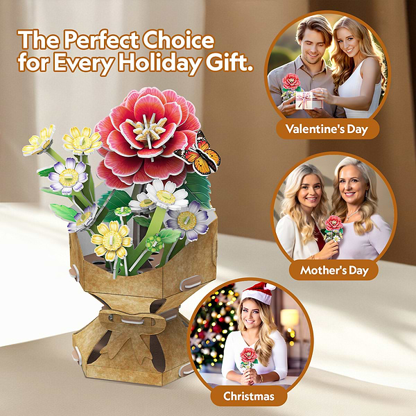 Фото - 3D пазлы Cubic Fun Букет цветов "Камелия" (W3302h)