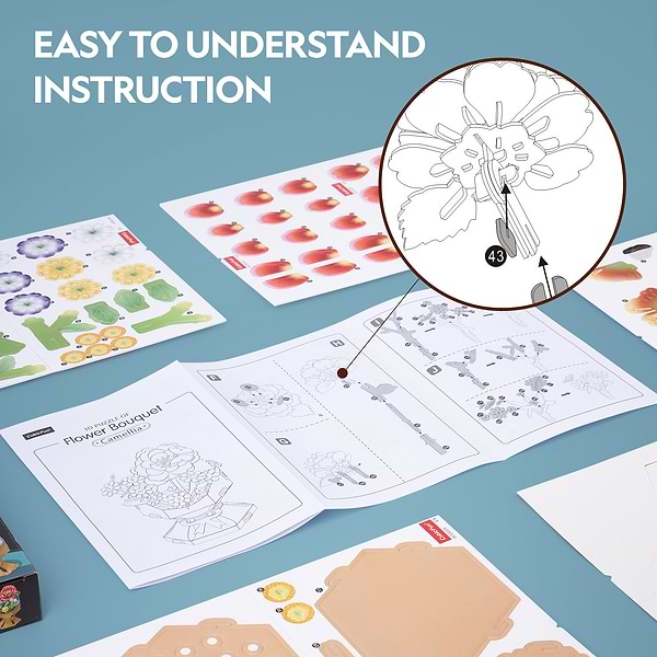 Фото - 3D пазлы Cubic Fun Букет цветов "Камелия" (W3302h)