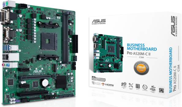 Фото - Материнская плата Asus PRO A520M-C II/CSM DDR4