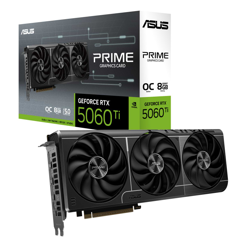 Відеокарта Asus GeForce RTX 5060 Ti 8GB GDDR7 (PRIME-RTX5060TI-O8G)