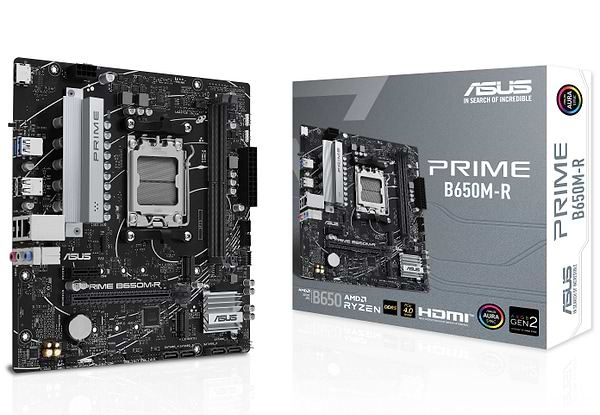 Фото - Материнська плата Asus PRIME B650M-R DDR5 Фото - Материнська плата Asus PRIME B650M-R DDR5