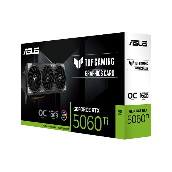Фото - Видеокарта Asus TUF Gaming GeForce RTX 5060 Ti 16GB GDDR7 OC Edition (TUF-RTX5060TI-O16G-GAMING)