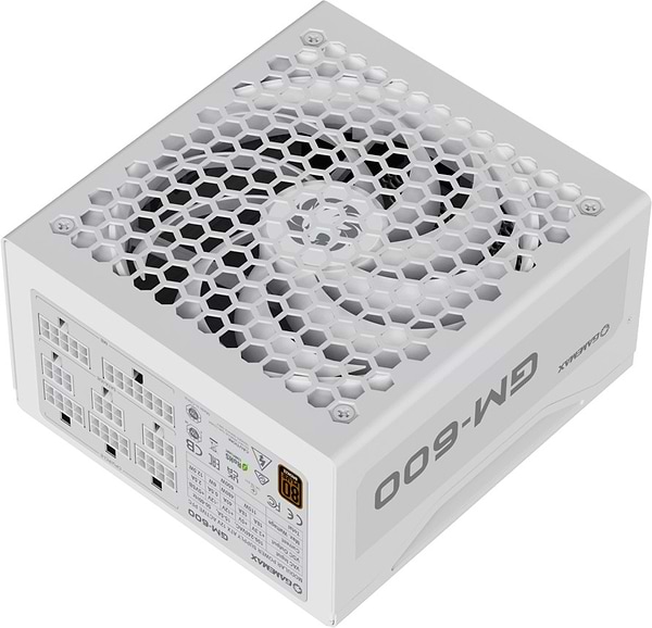 Фото - Блок живлення для ПК Gamemax ATX 600W (GM-600 Modular white)