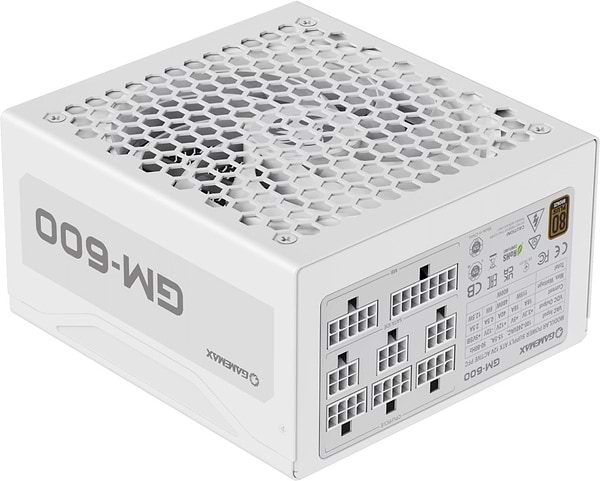 Фото - Блок живлення для ПК Gamemax ATX 600W (GM-600 Modular white)