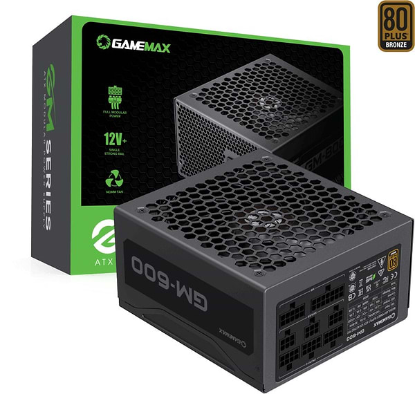Фото - Блок питания для ПК Gamemax ATX 600W (GM-600  Modular)