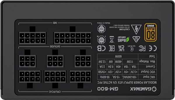 Фото - Блок питания для ПК Gamemax ATX 600W (GM-600  Modular)