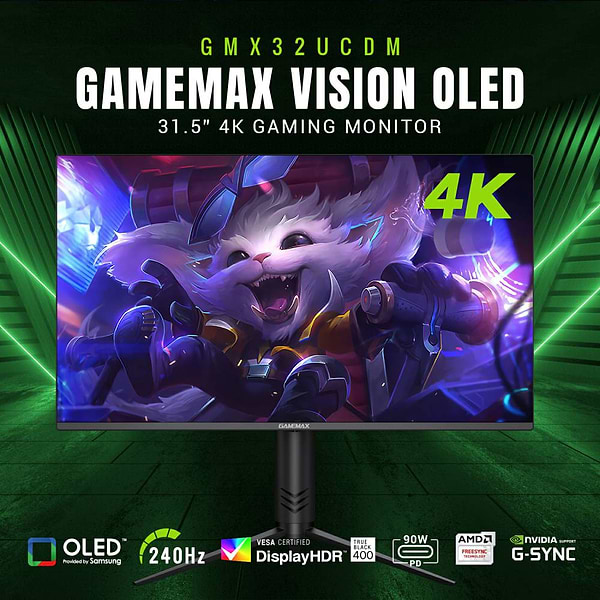 Фото - Монітор ігровий Gamemax VisionQD-OLED (GMX32UC)
