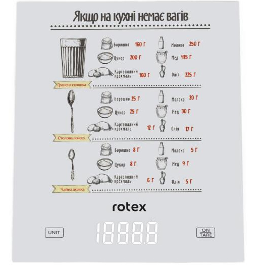 Ваги кухонні Rotex RSK15-W - Фото 1