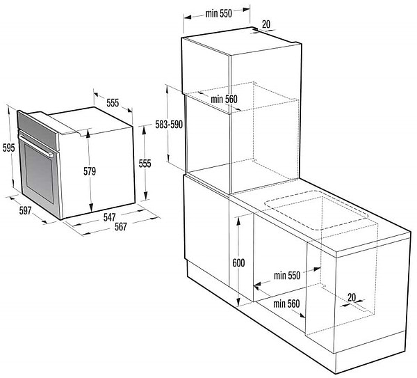 Фото - Духовой шкаф электрический стандарт Gorenje BO 75 SY2B