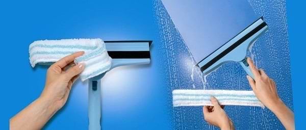 Фото - Щітка для миття скла Leifheit Швабра д/вікон W&F Cleaner L md Tele 210 51120