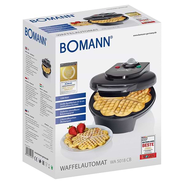 Фото - Вафельница Bomann WA 5018 СВ Black