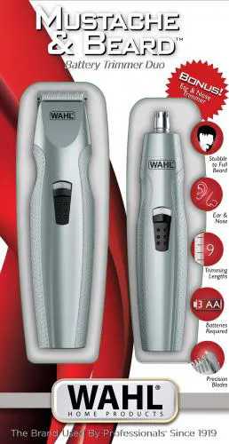Фото - Триммер для усов и бороды Wahl Mustache & Beard Combo 05606-308