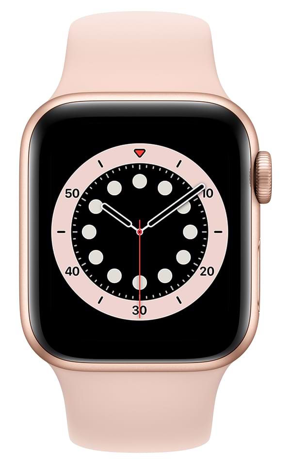 Фото - Смарт-годинник Apple Watch Series 6 40mm Gold Aluminium Case with Pink Sand Sport Band