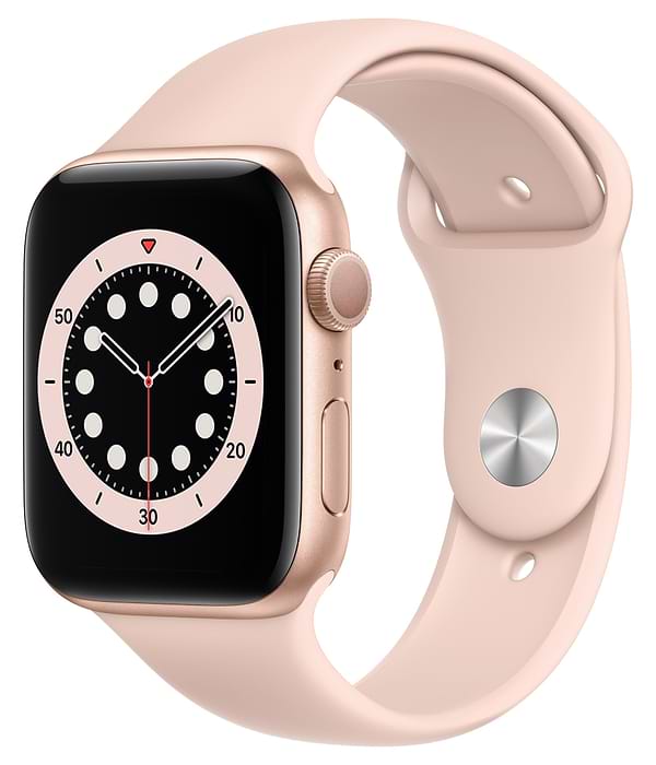 Фото - Смарт-часы Apple Watch Series 6 44mm Gold Aluminium Case with Pink Sand Sport Band