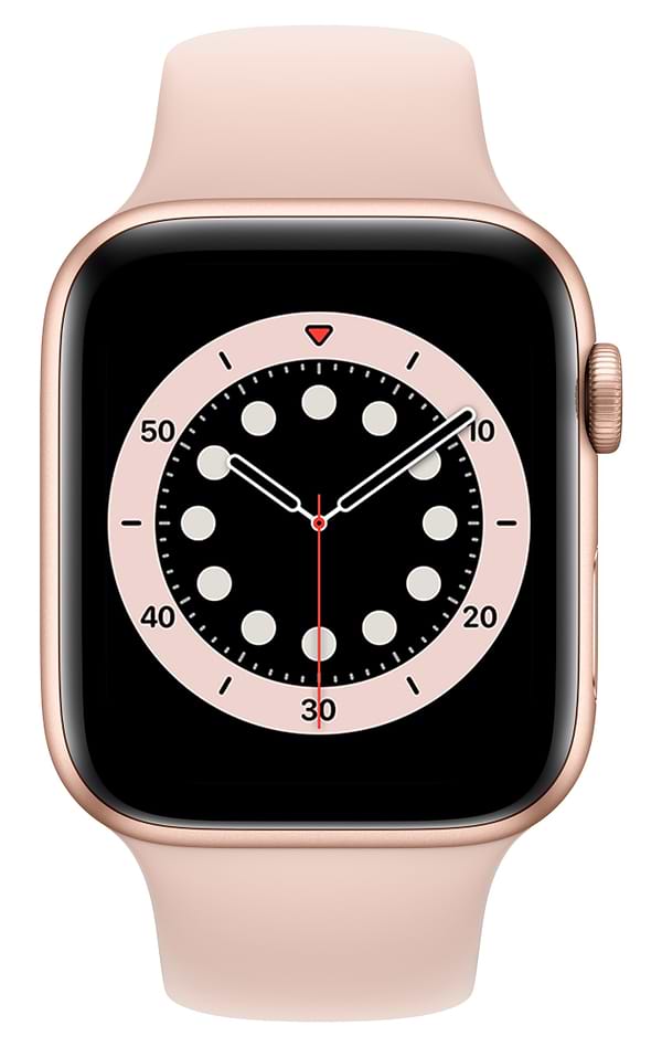 Фото - Смарт-часы Apple Watch Series 6 44mm Gold Aluminium Case with Pink Sand Sport Band