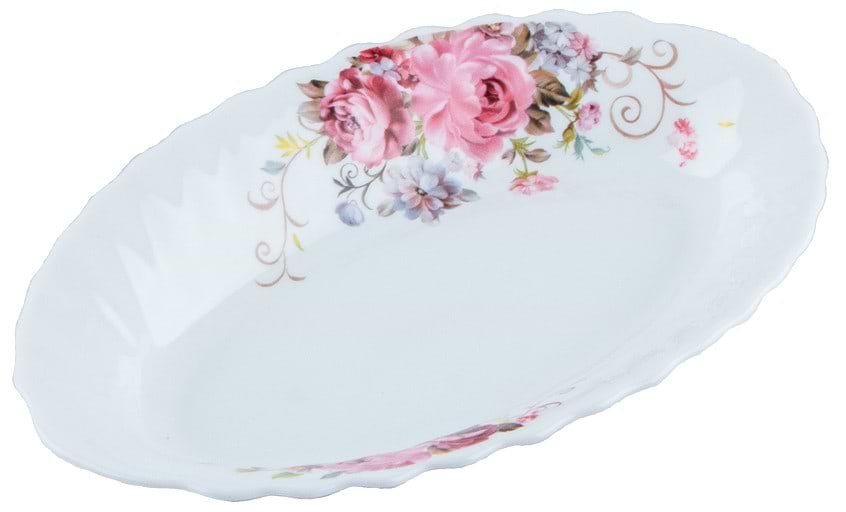 Блюдо Vittora V-225PB-F Рожевий букет Wave 225 мм