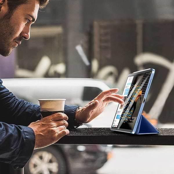 Фото - Чохол для планшета BeCover Tri Fold Hard for Apple iPad Air (4/5) 2020/2022 10.9'' Deep Blue (711128)