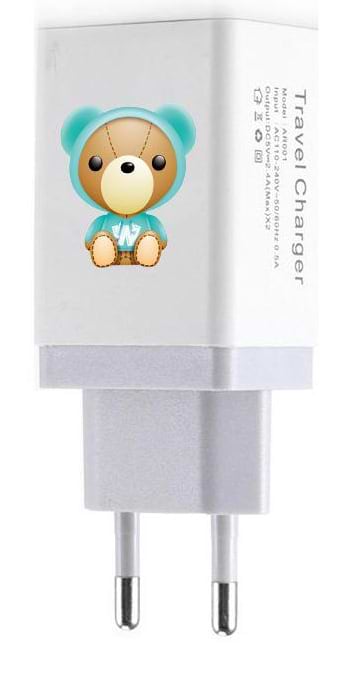 Сетевое зарядное устройство XOKO WC-220 WanderBear 2 в 1 + кабель Lighnitng