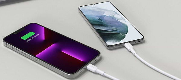 Фото - Мережевий зарядний пристрій Belkin 65W GAN PD PPS Dual USB-С - USB-С 2 м (WCH013VF2MWH-B6)