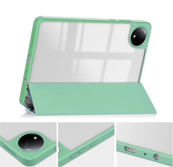 Фото - Чохол для планшета BeCover Soft Edge TPU з кріпленням для стілусу for Xiaomi Redmi Pad SE 8.7'' Green Marble (712574)