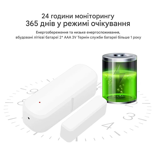 Фото - Беспроводной датчик открытия двери/окна Action Tuya WD002 (WD002/MC400A)