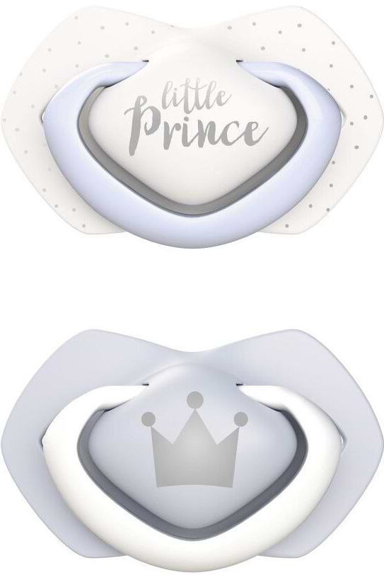 Фото - Симетрична пустушка Canpol babies 0-6 міс ROYAL BABY 2 шт. - блакитна (22/650_blu)