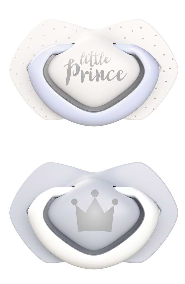 Симметричная пустышка Canpol babies ROYAL BABY 6-18 мес 2 шт. голубая (22/651_blu)