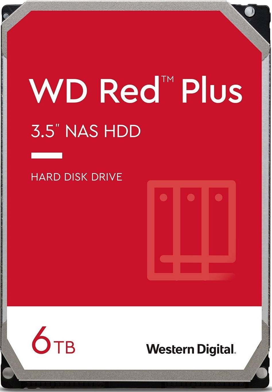 Жорсткий диск внутрішній Western Digital SATA 6.0TB WD Red Plus 5400rpm 256MB (WD60EFPX) - Фото 1
