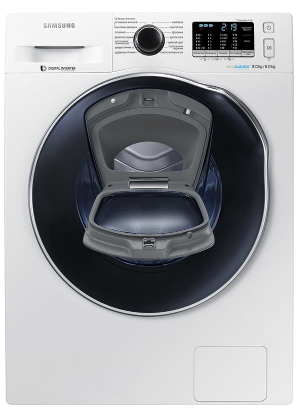 Фото - Стирально-сушильная машина Samsung WD80K5410OW/UA