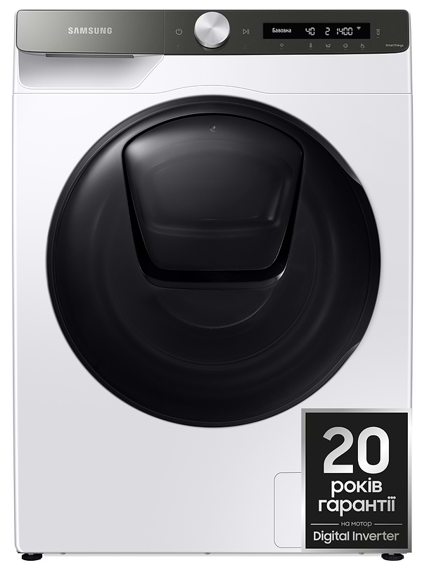 Фото - Прально-сушильна машина Samsung WD80T554CBT/UA