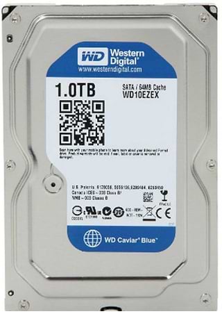 Жесткий диск внутренний WD Blue 1 TB 7200 rpm 64 MB 3.5 SATA III (WD10EZEX) - Фото 1