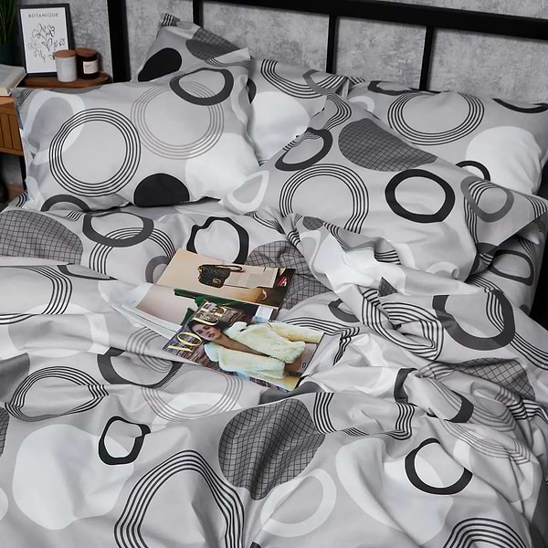 Фото - Комплект постельного белья Moon&Star Микросатин Premium Orbit Elegance King Size 220x240 нав. 4х50х70 (MS-820007983)