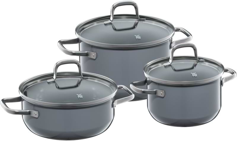 Набор посуды WMF 516995290 FUSIONTEC ESSENTIAL CALM GREY 3 пр - Фото 1