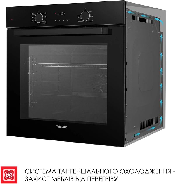 Фото - Духовой шкаф электрический Weilor FDO6F70BK