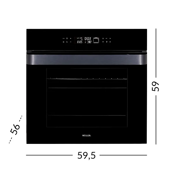 Фото - Духова шафа електрична Weilor FTO6F11BK