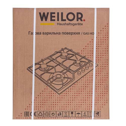 Фото - Варильна поверхня газова Weilor GM W604 SS