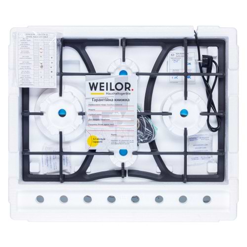 Фото - Варочная панель газовая Weilor GM W614 WH