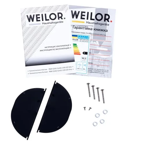 Фото - Вытяжка встраиваемая Weilor PBSR 52302 GLASS FBL 1100 LED Strip