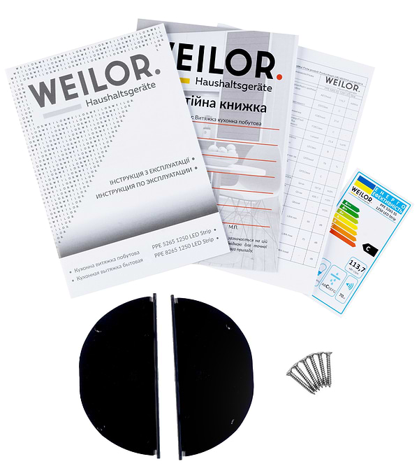 Фото - Витяжка вбудована Weilor PPE 5265 SS 1250 LED Strip