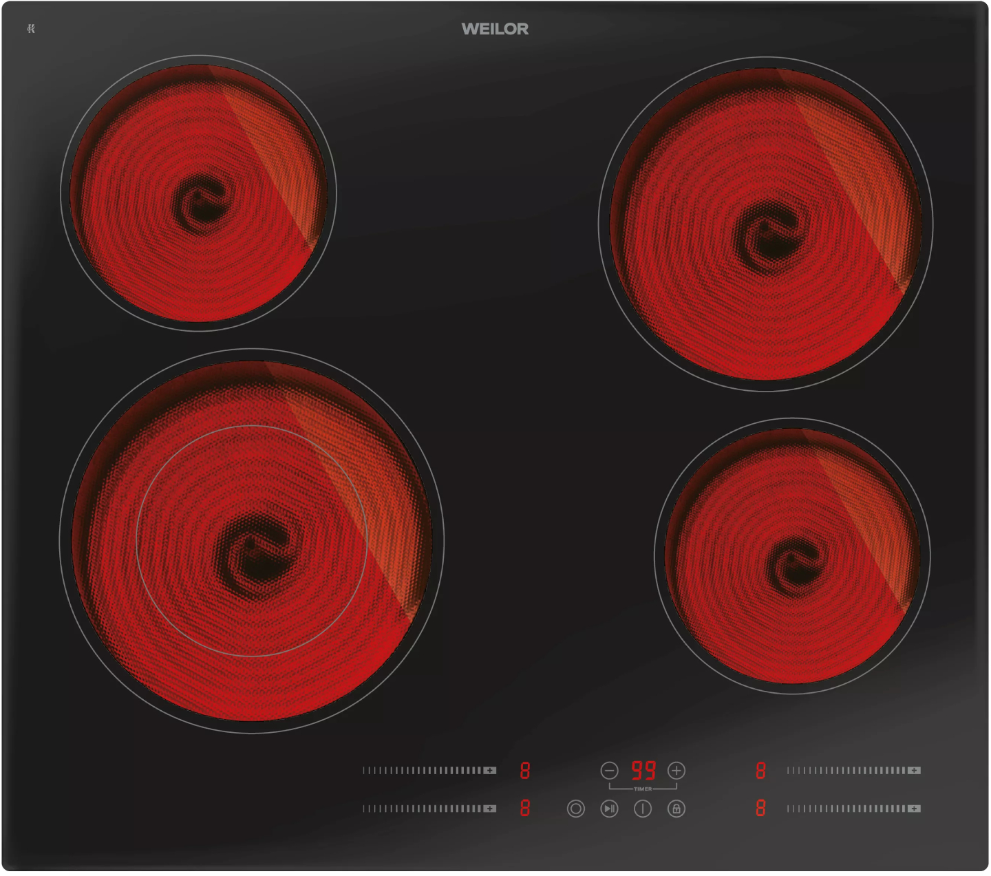 Варочная панель электрическая Weilor WHC 655 BLACK