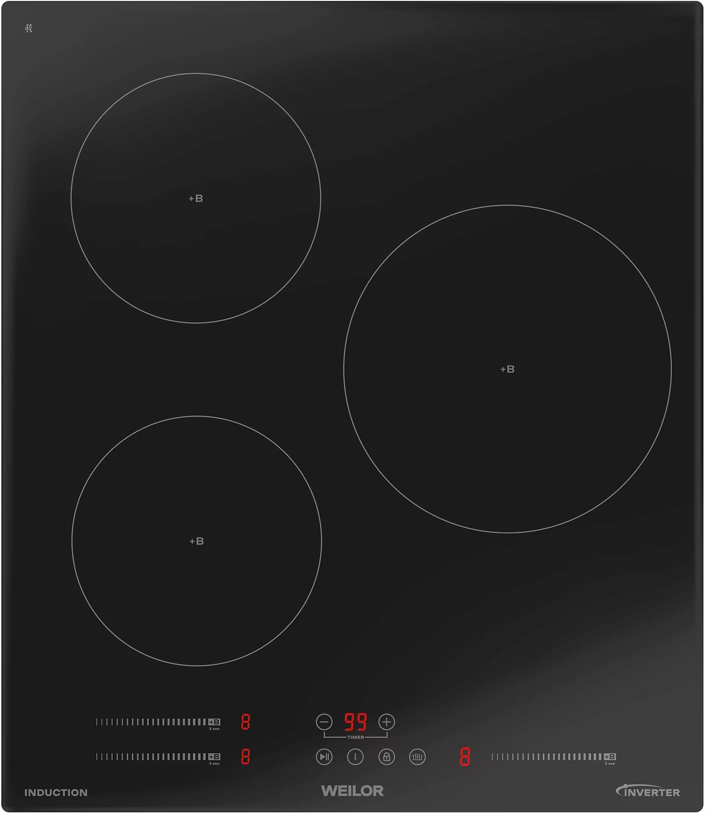 Варильна поверхня електрична Weilor WIS 433 BLACK