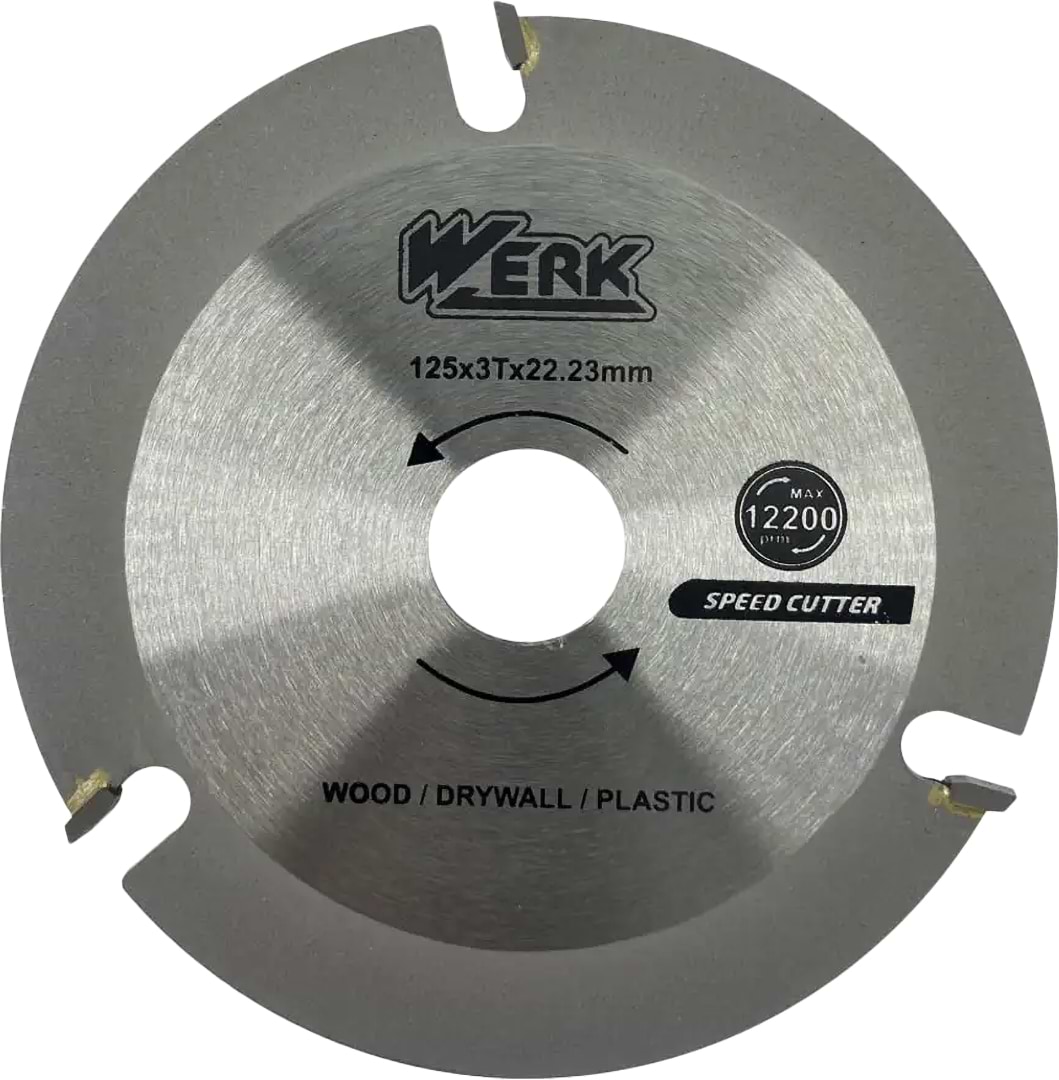 Круг відрізний по дереву Werk КШМ 125 x 3Tx22.23 мм (4332645)