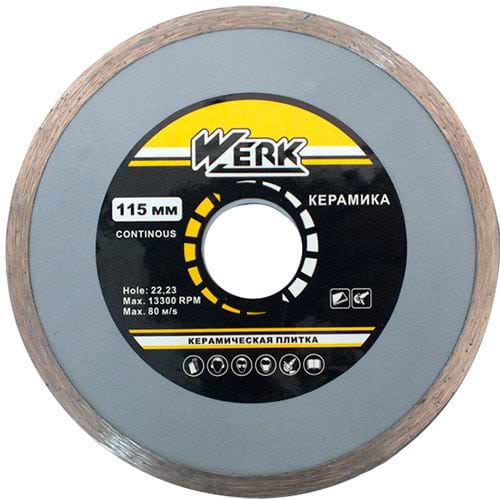 Диск алмазний Werk Ceramics 1A1R 115*5*22.225 WE110120 WERK/ 4232621